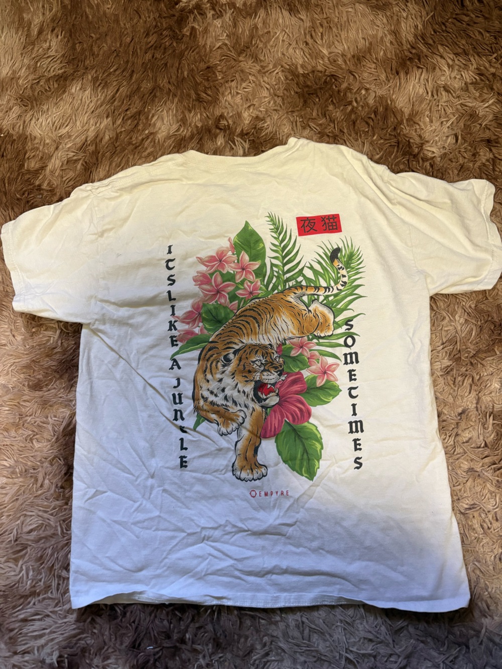 Empyre tiger flower tee